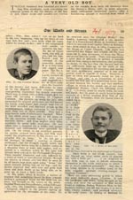 Image of Case 2 14. 'A very old boy', 'Our Waifs and Strays' magazine,  February 1907, pp 28 - 30
 page 1