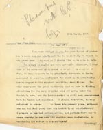 Image of Case 2 18. Letter to Mrs Hull  15 March 1907
 page 1