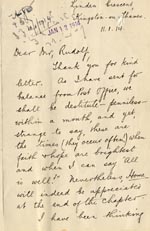 Image of Case 2 19. Letter from J.  11 January 1914
 page 1