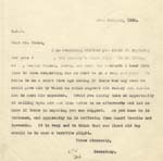 Image of Case 2 39. Letter from Revd Westcott to Mr Frost  22 January 1930
 page 1