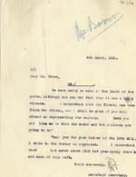 Image of Case 2 52. Letter to Mr Frost  4 March 1930
 page 1