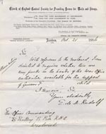 Image of Case 86 6. Letter from Edward Rudolf to the Royal Horse Artillery 21 October 1886
 page 1