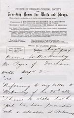 Image of Case 175 5. Memo from Revd Edward Rudolf to Fareham Home  9 August 1887
 page 1