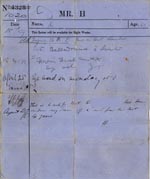 Image of Case 186 2. Doctors note for H's father 1 December 1883
 page 1