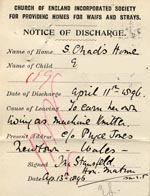 Image of Case 189 4. Notice of Discharge 11 April 1896
 page 2