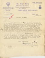 Image of Case 189 19. Letter from the Church Army, Women's Work-Aid Relief, 2 September 1931
 page 1