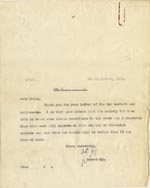 Image of Case 189 20. Letter to Miss J. 4 September 1931
 page 1