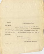 Image of Case 189 24. Letter from Miss H. 18 September 1931
 page 1