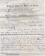 Image of Case 476 5. Letter from Alice Furneaux following a Committee meeting which had discussed E. and P's case  9 November 1893
 page 1
