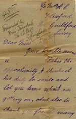 Image of Case 485 9. Letter from H. to Ellen Teesdale telling her about his life  [December 1898]
 page 1