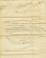 Image of Case 485 11. Copy letter to H. from Revd Edward Rudolf replying to his enquiries  2 March 1900
 page 1