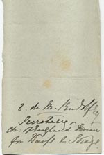 Image of Case 517 3. Note from Miss M.S. Bruce  31 August 1885
 page 1