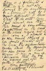 Image of Case 588 4. Letter from Annie Percival  10 July 1889
 page 2
