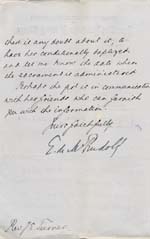 Image of Case 749 7. Letter from Revd Edward Rudolf concerning A's baptism  13 June 1890
 page 2