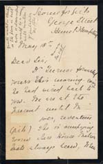 Image of Case 941 18. Letter from Hemel Hempstead about overcrowding  18 May 1895
 page 1