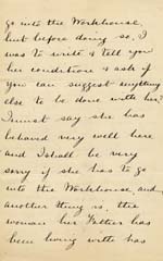 Image of Case 942 13. Letter from the Female Mission, Greenwich giving details of A's plight  8 June 1894
 page 3