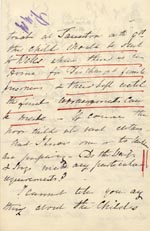 Image of Case 1024 5. Letter from Mrs Thompson  6 May 1887
 page 2