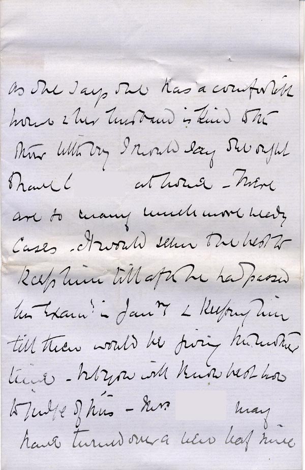 Large size image of Case 1109 7. Letter from the Frome home 19 November 1889
 page 2