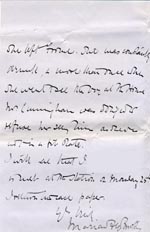 Image of Case 1109 7. Letter from the Frome home 19 November 1889
 page 3