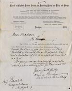 Image of Case 1214 3. Letter to Miss Bartlett concerning Application to Waifs and Strays' Society c. 12 September 1887
 page 1