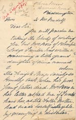 Image of Case 1294 8. Letter from E's paternal grandmother  c. 18 November 1895
 page 1