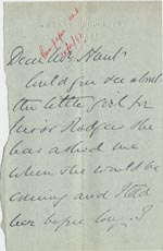 Image of Case 1294 11. Letter from Revd Salton to Revd Hunt  c. 20 December 1895
 page 1