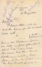 Image of Case 1399 3. Letter from the Great Waldingfield Rectory 31 May 1888
 page 1