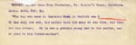 Image of Case 2258 14. Extract of a letter from Miss Cholmeley 24 February 1911
 page 1