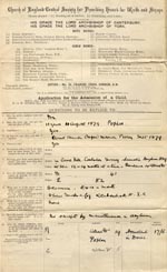 Image of Case 2716 1. Application to Waifs and Strays' Society 3 November 1890
 page 1