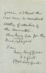 Image of Case 2835 3. Letter from Lady Gale 3 June 1891
 page 2