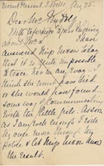 Image of Case 3271 2. Letter from Mr Drummond to Edward Rudolf   25 August 1892
 page 1