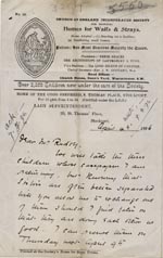 Image of Case 3271 5. Letter from Home of the Good Shepherd to Edward Rudolf  4 April 1896
 page 1