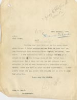 Image of Case 3271 49. Copy of letter from Edward Rudolf to F's employer, Miss G. Scott  20 January 1912
 page 1