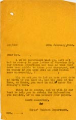 Image of Case 3271 63. Letter to F.  20 February 1941
 page 1