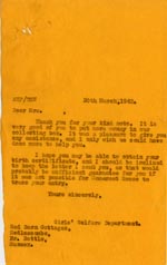 Image of Case 3271 67. Letter to F.  30 March 1942
 page 1