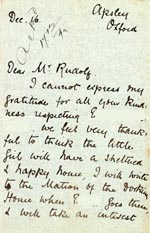 Image of Case 3392 6. Letter from Miss B. 16 December 1892
 page 1