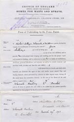 Image of Case 3583 3. Form of Undertaking by the Foster Parent 29 March 1893
 page 1
