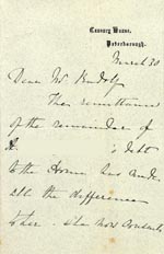Image of Case 3695 8. Letter from E's employer 30 March 1898
 page 1