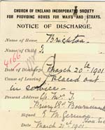 Image of Case 4166 4. Notice of discharge  20 March 1901
 page 2