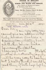 Image of Case 4171 10. Letter from Mrs H. suggesting both the boys leave their foster mother's care  21 October 1900
 page 1
