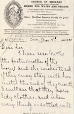 Image of Case 4172 16. Letter from Mrs H. asking if the boys may stay with their foster mother until the end of the month  3 November 1900
 page 1