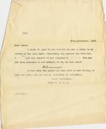 Image of Case 4664 6. Copy of letter from Edward Rudolf 27 September 1900
 page 1
