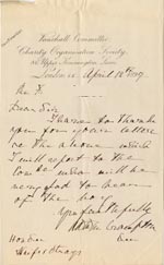 Image of Case 4751 7. Letter from Vauxhall Committee to Hon. Sec. of Waifs and Strays  12 April 1899
 page 1