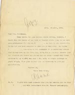 Image of Case 4751 12. Copy of letter from Edward Rudolf to Mrs Stevenson  15 October 1900
 page 1