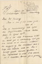 Image of Case 4770 7. Letter to Mr Rudolf  from Mary Butler 20 April 1895
 page 1