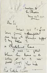 Image of Case 4776 9. Letter from E's brother  27 May 1903
 page 1