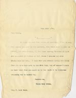 Image of Case 5008 17. Letter to Miss Hall Hall 22 June 1899
 page 1