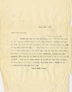 Image of Case 5008 19. Letter to Miss Woolley, Mildenhall Home 19 July 1899
 page 1