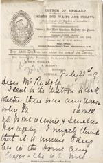 Image of Case 5008 23. Letter from Miss Woolley, Mildenhall Home to Mr. Rudolf 23 July 1899
 page 1
