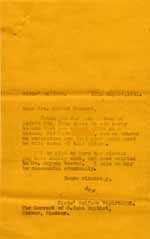 Image of Case 6024 13. Copy letter of thanks to the Clewer Sisters  12 August 1941
 page 1